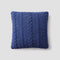Braided Throw Pillow  option Navy