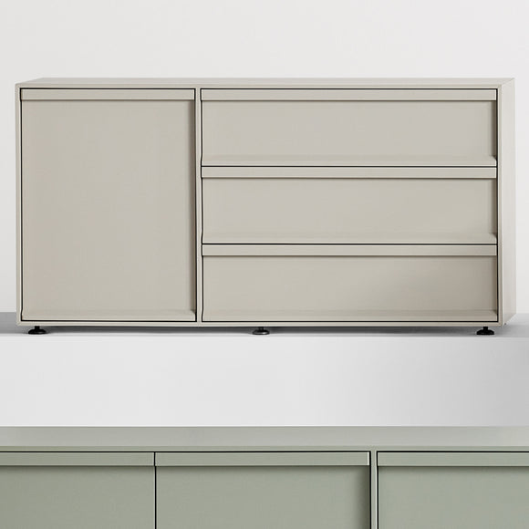 Superchoice 1 Door with 3-Drawer Credenza