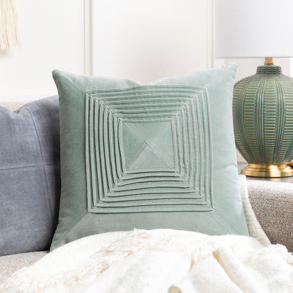 Akira Pleated Velvet Pillow