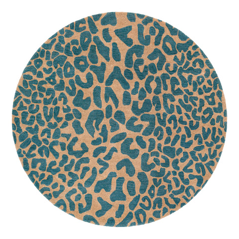 Athena Animal Print Round Rug