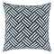 Basketweave Outdoor Pillow  option Ivory/Black