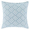 Basketweave Outdoor Pillow  option Ivory/Medium Gray
