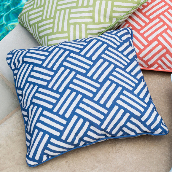 Basketweave Outdoor Pillow