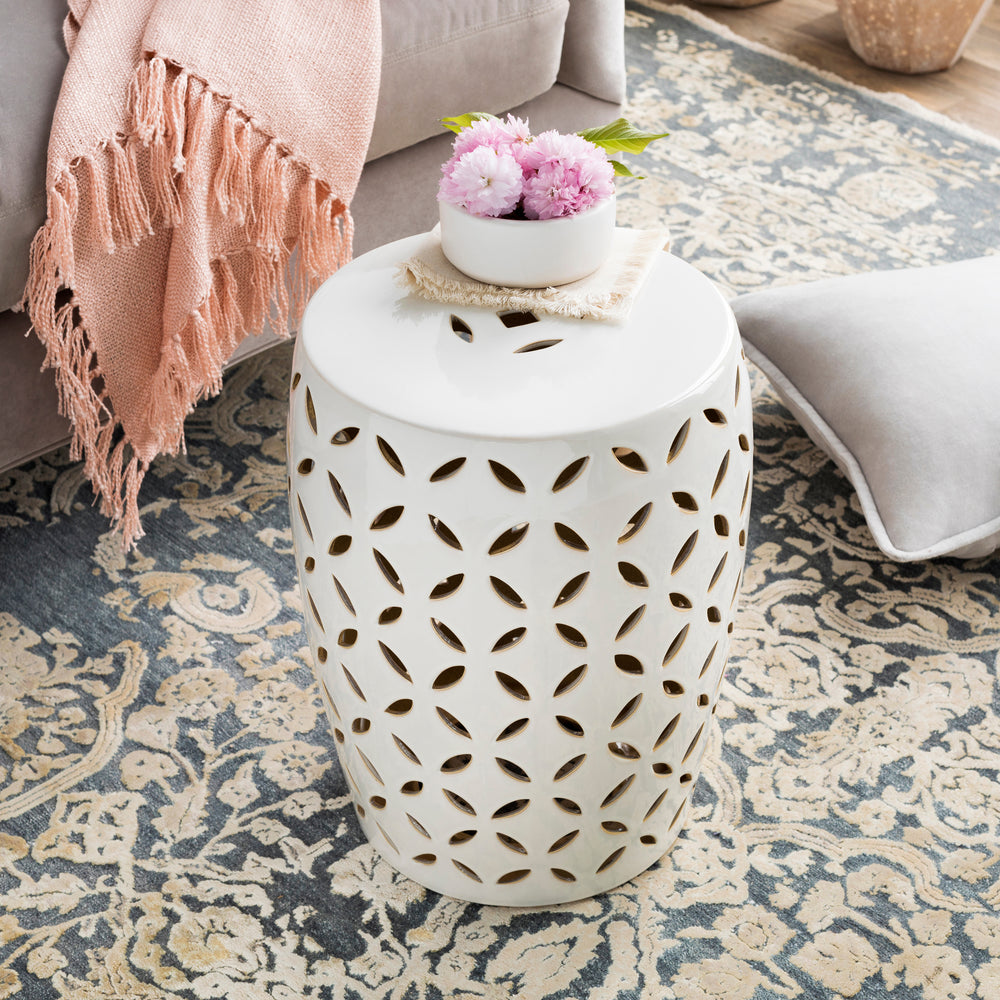 Chantilly Ceramic Outdoor Stool