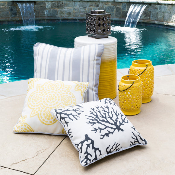 Coral Outdoor Pillow