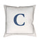 Initials Letter (A to Z) Outdoor Pillow  option C Letter