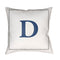 Initials Letter (A to Z) Outdoor Pillow  option D Letter