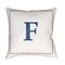 Initials Letter (A to Z) Outdoor Pillow  option F Letter