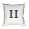 Initials Letter (A to Z) Outdoor Pillow  option H Letter