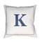 Initials Letter (A to Z) Outdoor Pillow  option K Letter