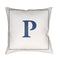 Initials Letter (A to Z) Outdoor Pillow  option P Letter