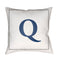 Initials Letter (A to Z) Outdoor Pillow  option Q Letter