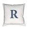 Initials Letter (A to Z) Outdoor Pillow  option R Letter