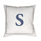 Initials Letter (A to Z) Outdoor Pillow  option S Letter