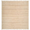 Jute Square Rug  option Bleached