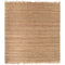 Jute Square Rug  option Natural