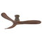 Swell Flush Mount Ceiling Fan  option Metallic Matte Bronze / Walnut