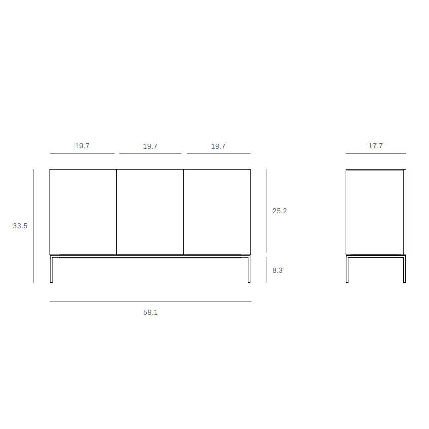 Tabwa 3-Door Sideboard