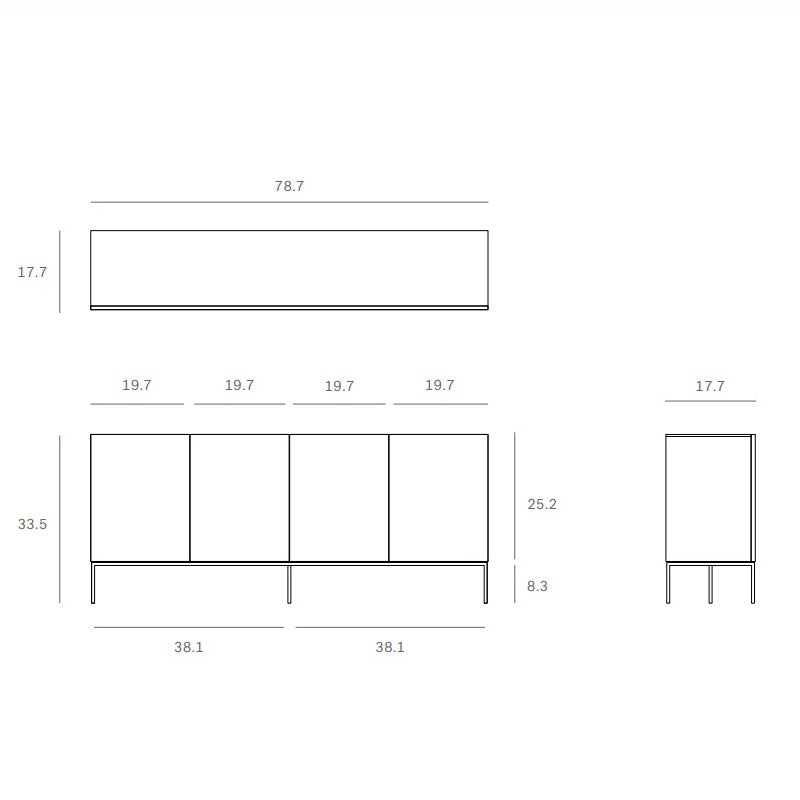 Tabwa 4-Door Sideboard