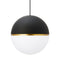 Sean Lavin Akova Grande Pendant Light  option Matte Black / Aged Brass