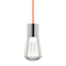 Sean Lavin Alva Pendant Light  option Orange / Satin Nickel