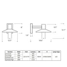 Ash 12 Outdoor Wall Sconce