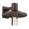 Ash 16 Outdoor Wall Sconce  option Clear Cylinder / Bronze