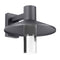 Ash 16 Outdoor Wall Sconce  option Clear Cylinder / Charcoal