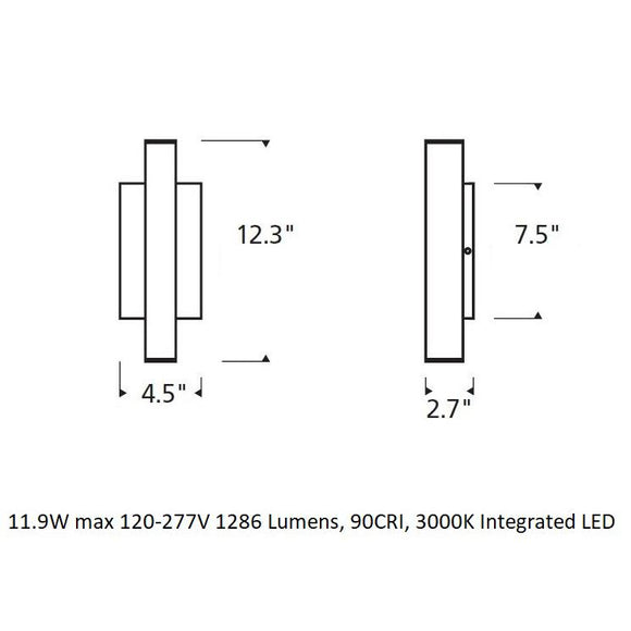 Sean Lavin Chara Square Outdoor Wall Sconce