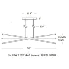 Essence Trio Linear Pendant Light