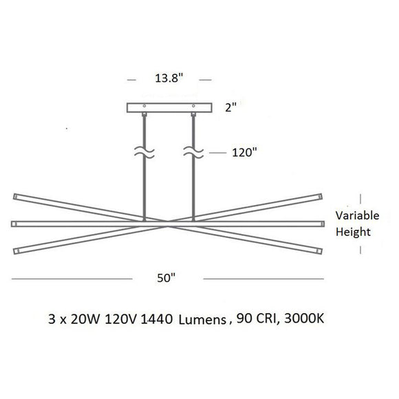 Essence Trio Linear Pendant Light