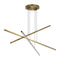 Essence Trio Linear Pendant Light  option Aged Brass