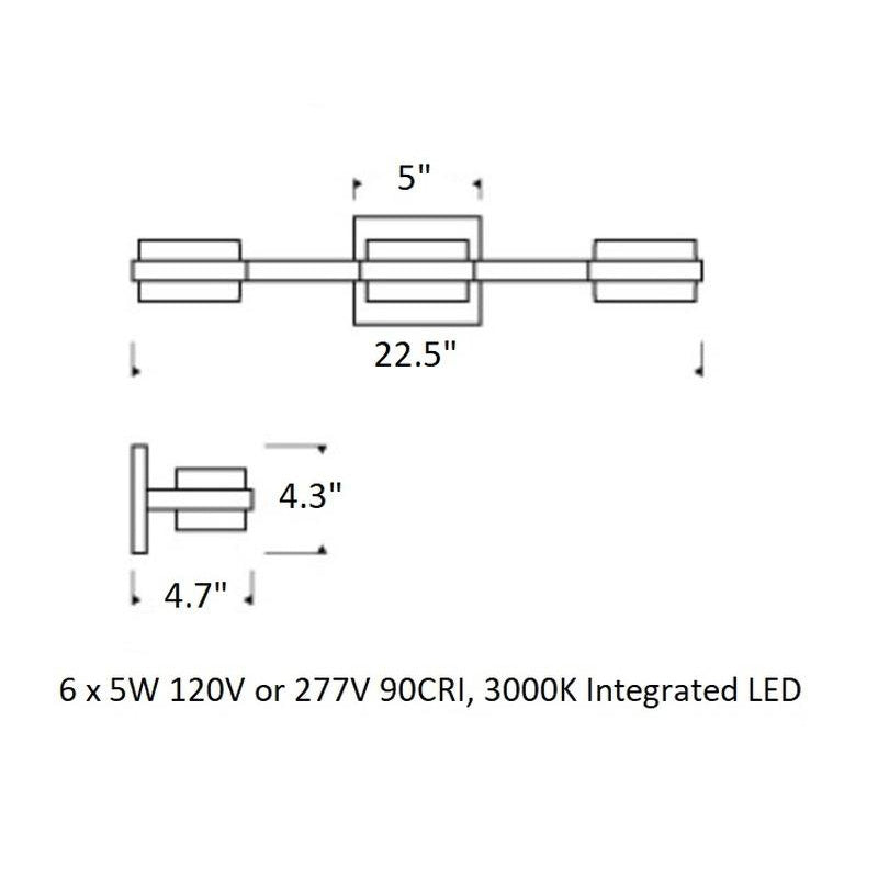 Kamden Triple Bath Light