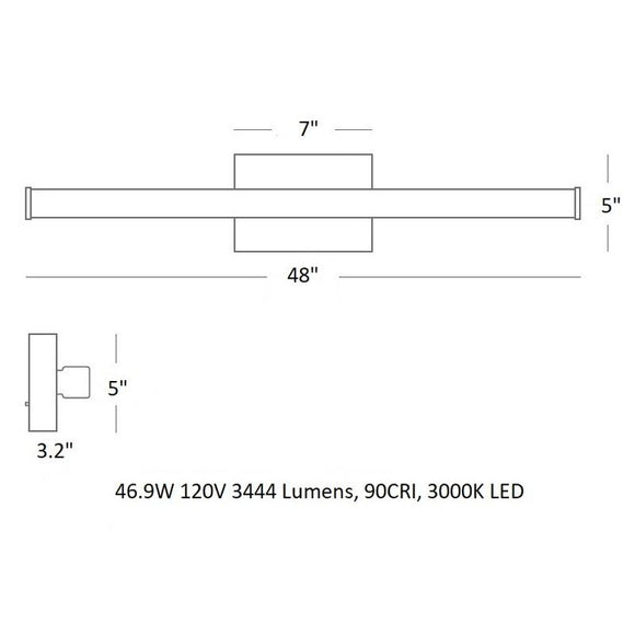 Lufe Square Bath Light