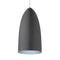 Mini Signal Low Voltage Pendant Light  option Rubberized Gray Exterior / Blue Interior