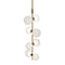 Sean Lavin ModernRail Pendant Light  option Glass Orbs