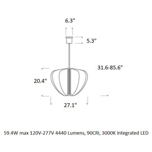 Sean Lavin Nyra Chandelier