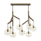 Sean Lavin Sedona Double Chandelier  option Aged Brass