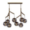 Sean Lavin Sedona Double Chandelier  option Transparent Smoke
