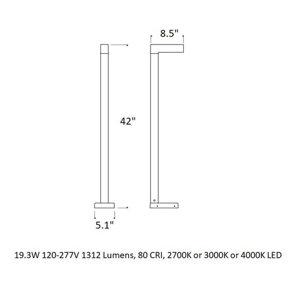 Sean Lavin Strut Outdoor Bollard Light