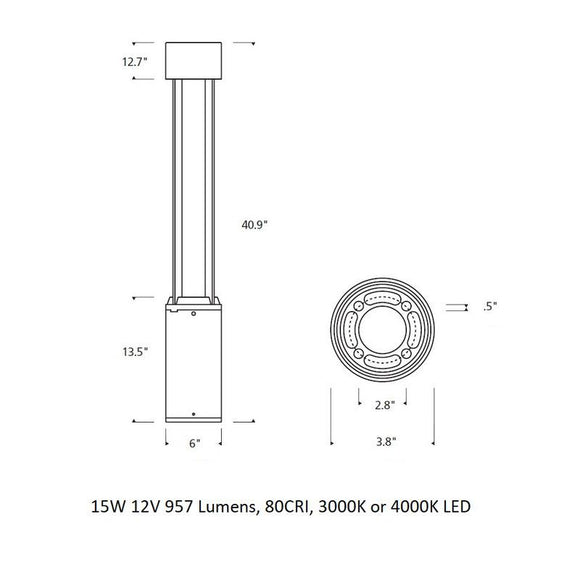 Sean Lavin Turbo 12V Outdoor Bollard Light