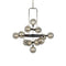 Sean Lavin Viaggio Chandelier  option Smoke / Polished Nickel