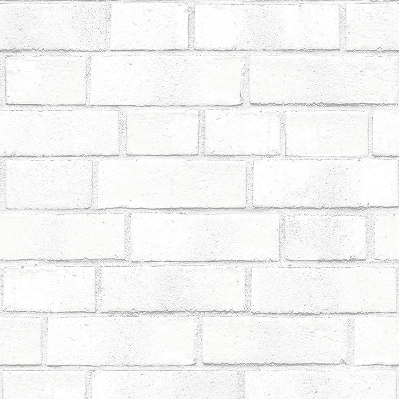 Brick 5.5 yds. Peel and Stick Wallpaper Sample Swatch