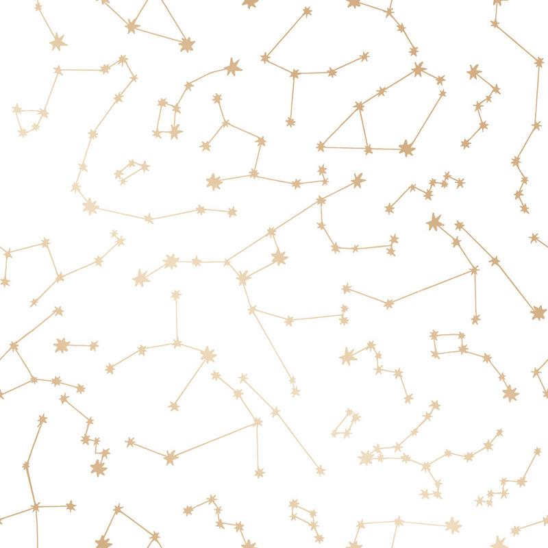 Constellatio Paper Raster Tempaper & Co Constellations Wallpaper Sample Swatch - 2Modern
