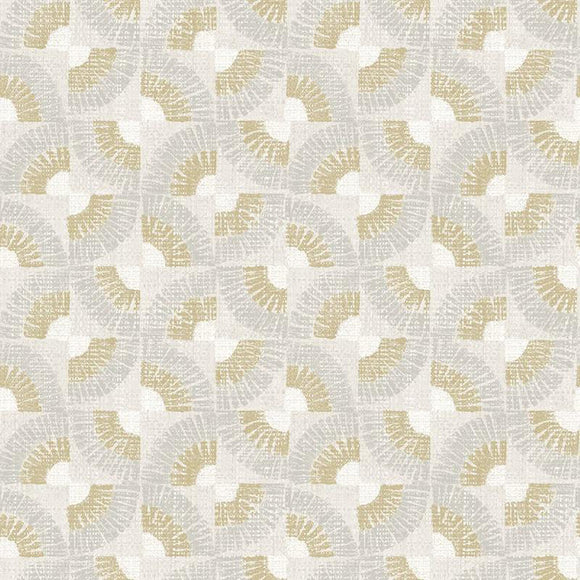 Grasscloth Fans Wallpaper Sample Swatch