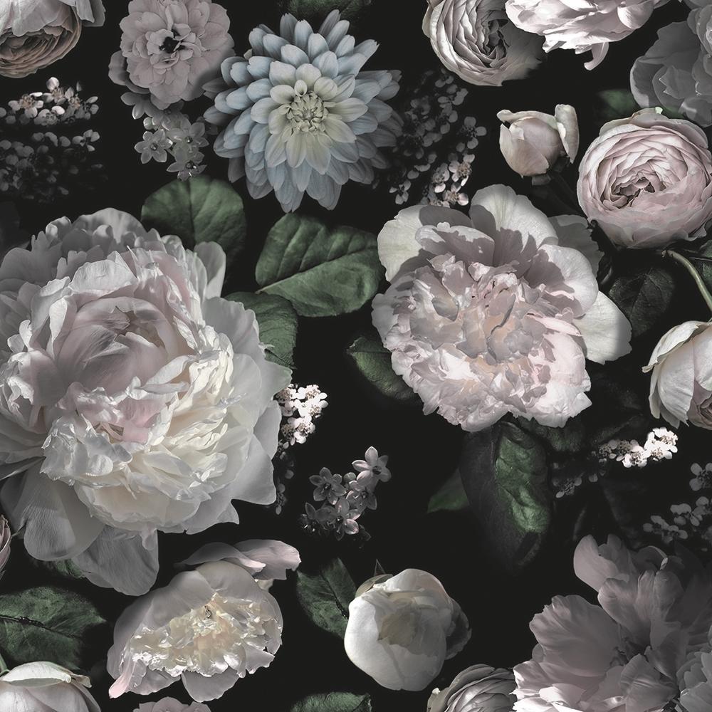 Moody Floral Peel and Stick Wallpaper Sample Swatch