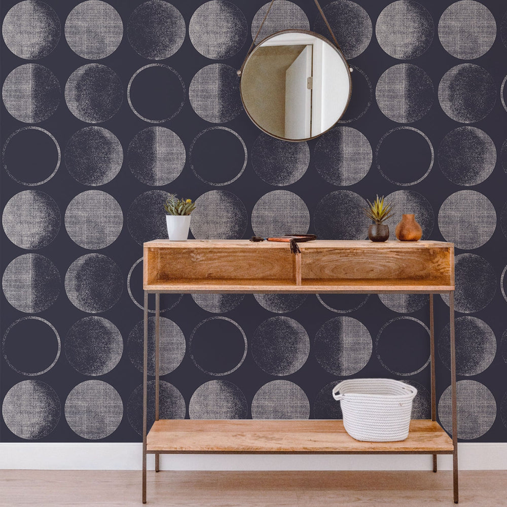 Moons Peel and Stick Wallpaper