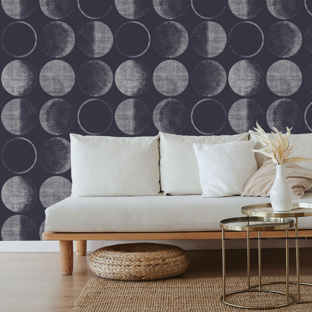 Moons Peel and Stick Wallpaper