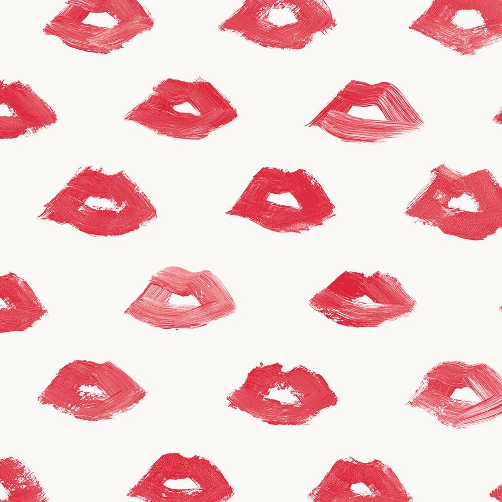 Painted Lips Peel and Stick Wallpaper Sample Swatch