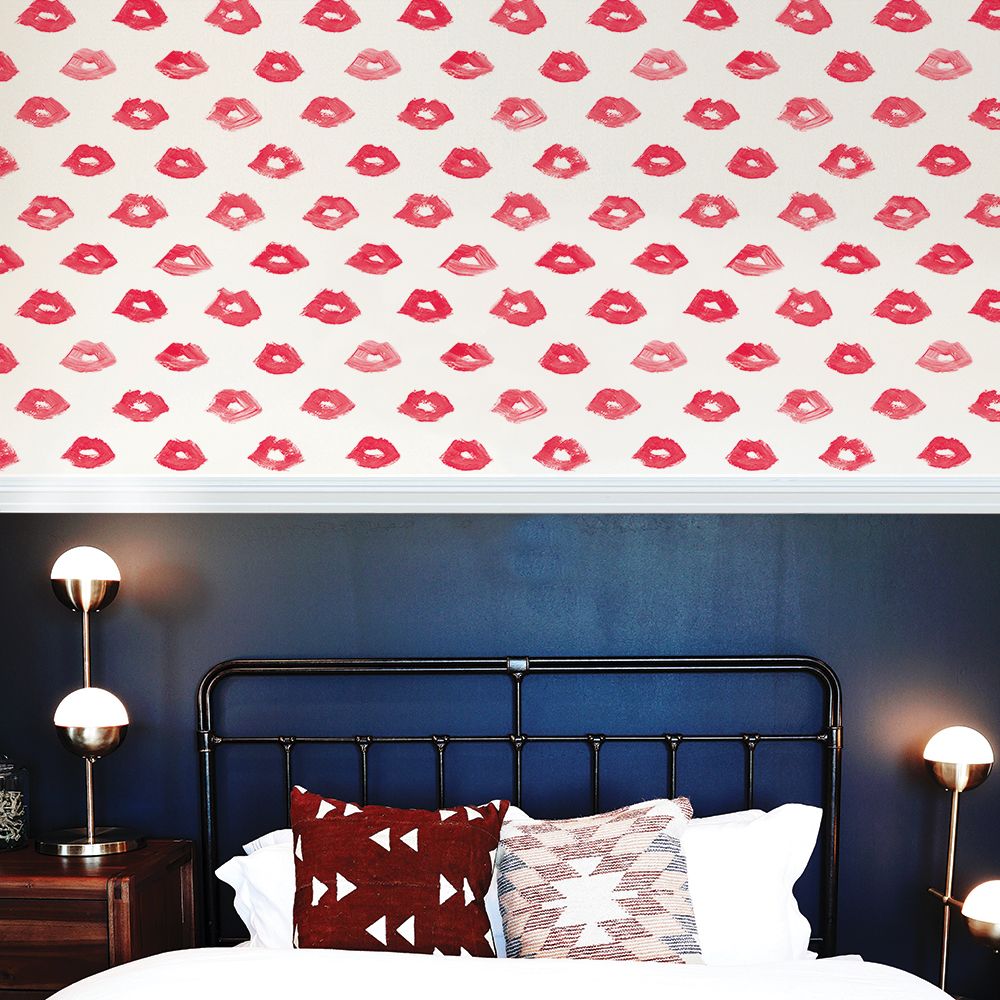 Painted Lips Peel and Stick Wallpaper